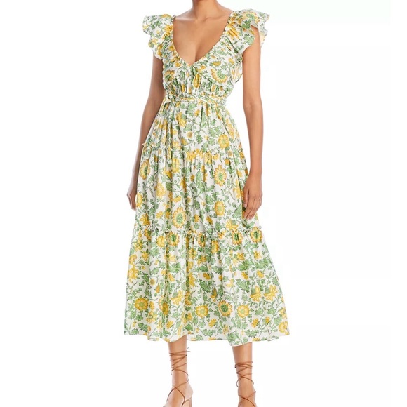 10 Crosby Derek Lam Dresses & Skirts - Derek Lam Crosby Anastasia Ruffle Dress Size 10 NWT